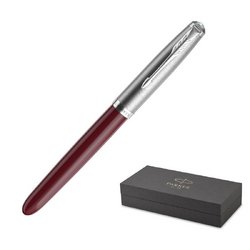 Ручка перьевая Parker 51 Burgundy цвет чернил черный цвет корпуса бордовый (артикул производителя 2123496)